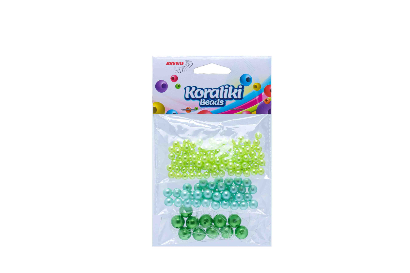 Koraliki 3 kolory KZ5 Brewis zielone